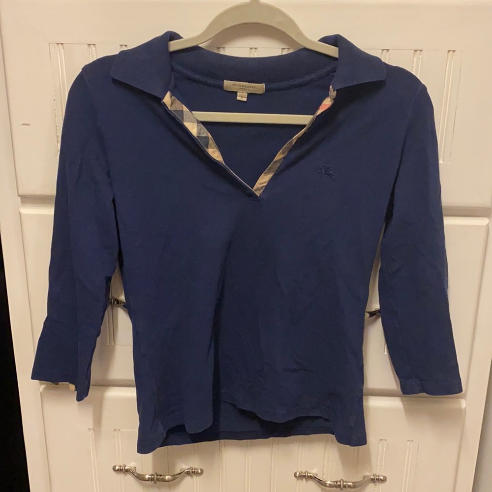 3 Quarter Sleeve Burberry Polo